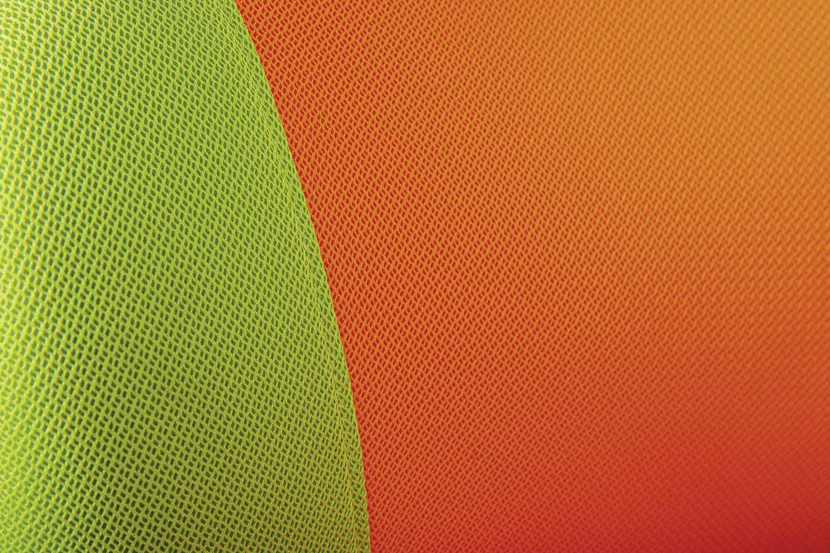 Jugenddrehstuhl Jessi mit Rollen Grün/Orange - Schwarz/Orange, Basics, Kunststoff/Textil (52/94(103)/56cm) - MID.YOU