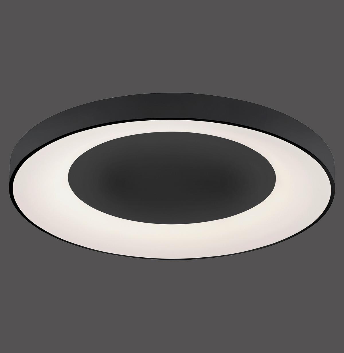 LED-Deckenleuchte Anika Ø 70 cm mit Farbtemperaturwechsler - Anthrazit, Basics, Kunststoff/Metall (70/70/7,7cm)