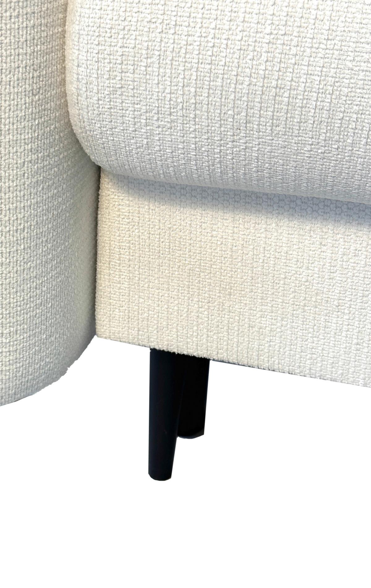 3-sitzer-sofa Mit Schlaffunktion Carine B: 216cm - Schwarz/Weiß, Design, Textil (216/96/102cm) - MID.YOU