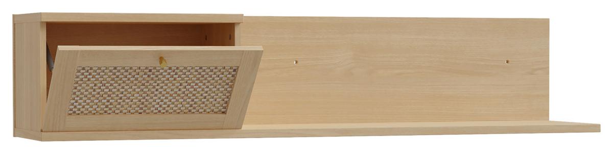 Nástěnná police CALASETTA š: 150 CM - barvy dubu/béžová, Natur, kompozitní dřevo (150/30,6/30,5cm)