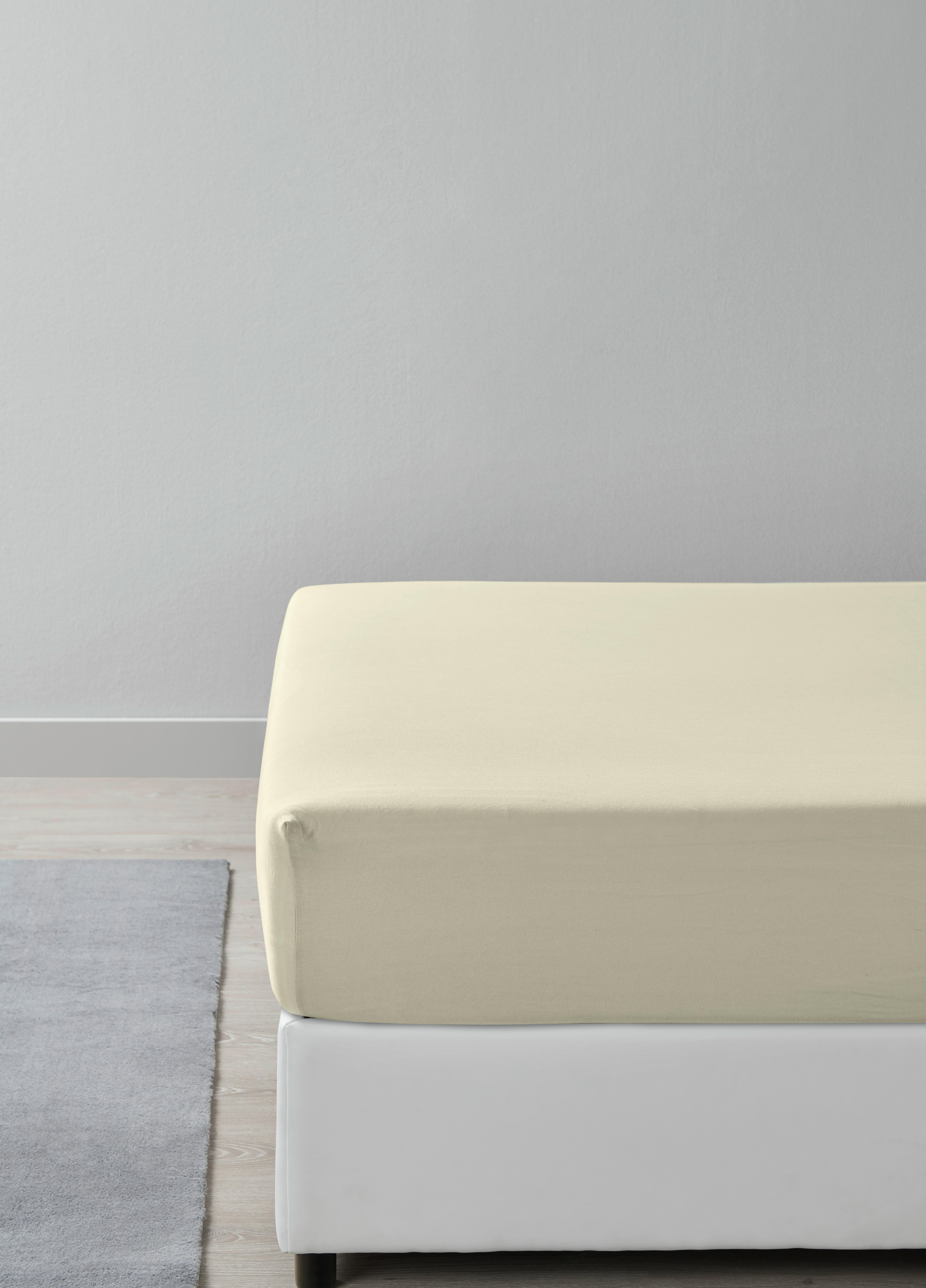 Napínacia plachta Basic, 180-200/200/28cm - šalviovozelená, Modern, textil (180/200cm) - Modern Living