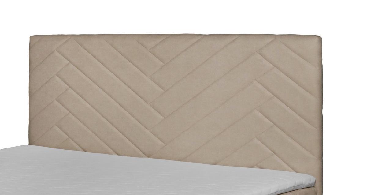 Boxbett Mit Topper 140x200 Cm Evan Beige - Beige/Schwarz, Basics, Holz/Textil (140/200cm) - P & B