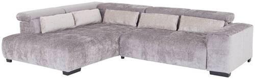 Ecksofa Matera - Beige/Schwarz, MODERN, Holz/Holzwerkstoff (230/311cm)
