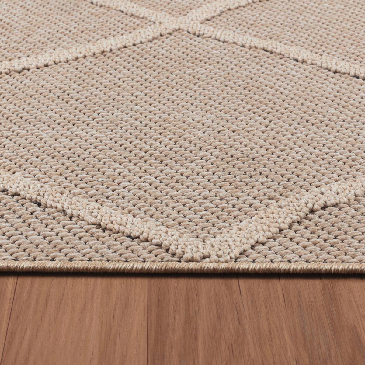 Outdoorteppich Patara - Beige, Design, Textil (200/290cm) - Novel