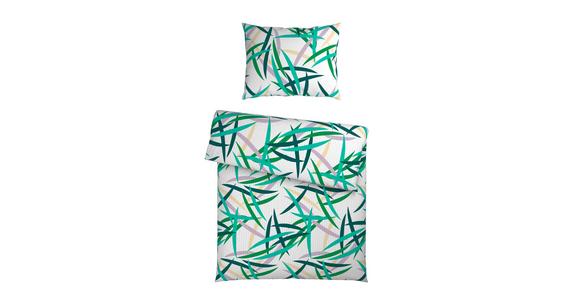 Bettwäsche Palma - Grün, MODERN, Textil - Luca Bessoni