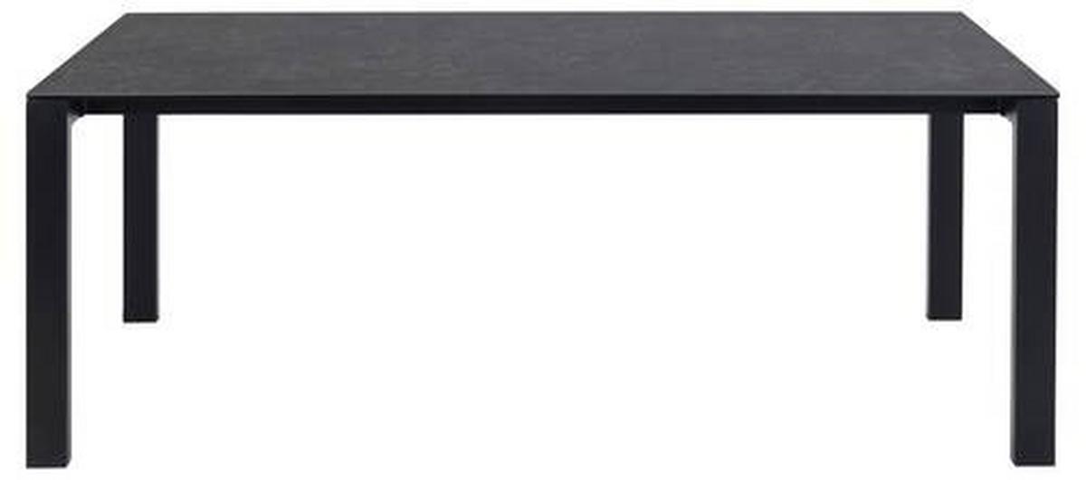Esstisch Brentford - Schwarz, MODERN, Keramik/Metall (200/90/75cm) - MID.YOU