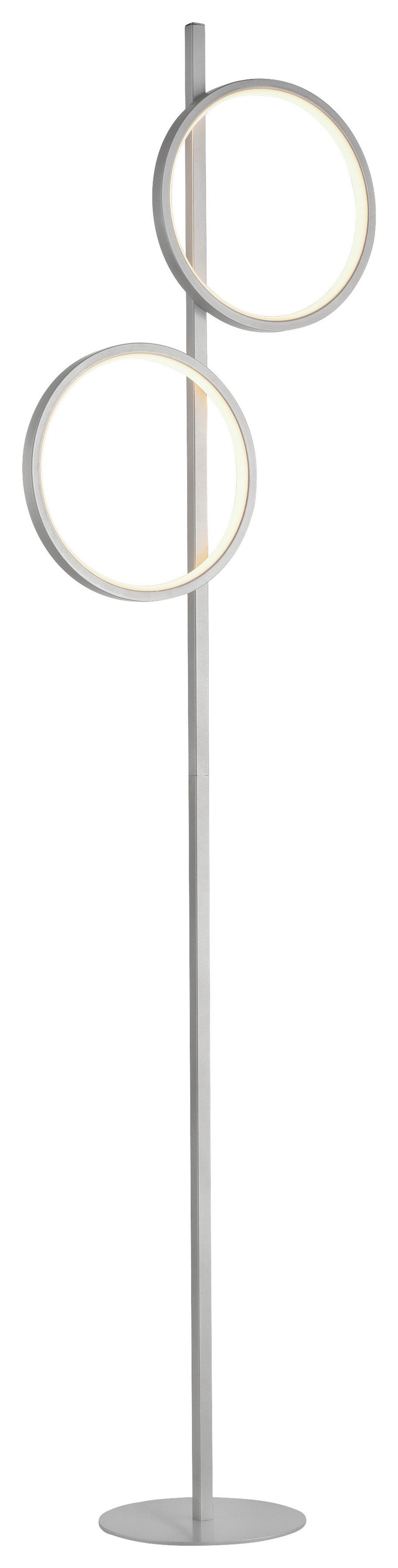 Led-stehleuchte 15396-21 Mini Ritus - Silberfarben, MODERN, Kunststoff/Metall (40,5/21/151cm)