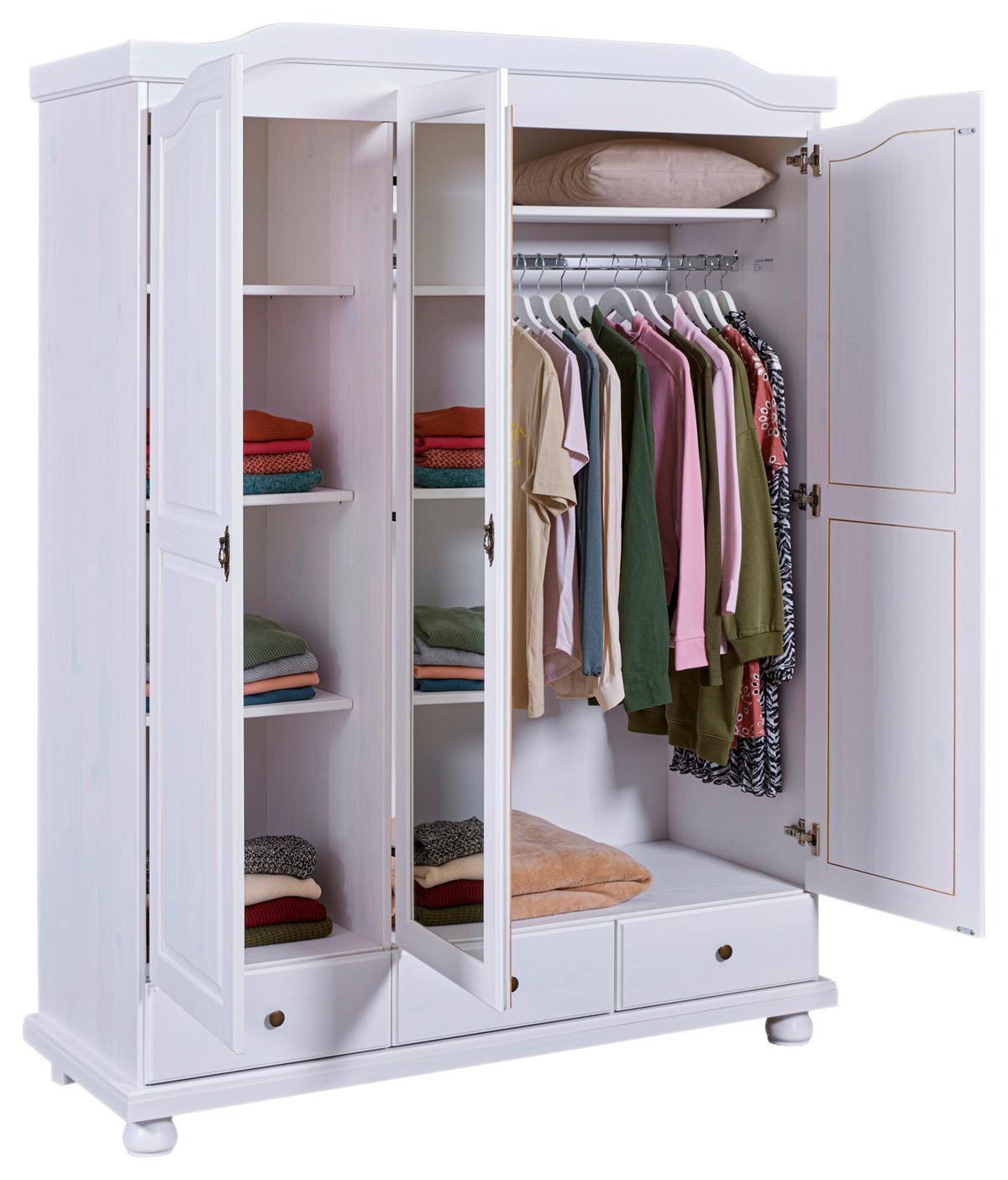 Einzelzimmer Vilmar Kappl Weiß 2-teilig - Weiß, MODERN, Holz - MID.YOU