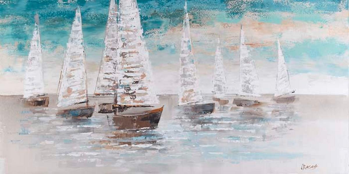 Olajfestmény 60/120cm - többszínű, Basics, textil (60/120cm)