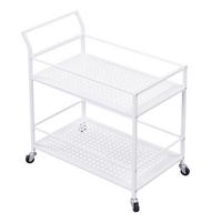 SERVIERWAGEN Weiß B: 79 cm - Weiß, Design, Kunststoff/Metall (79/45/83cm) - MID.YOU
