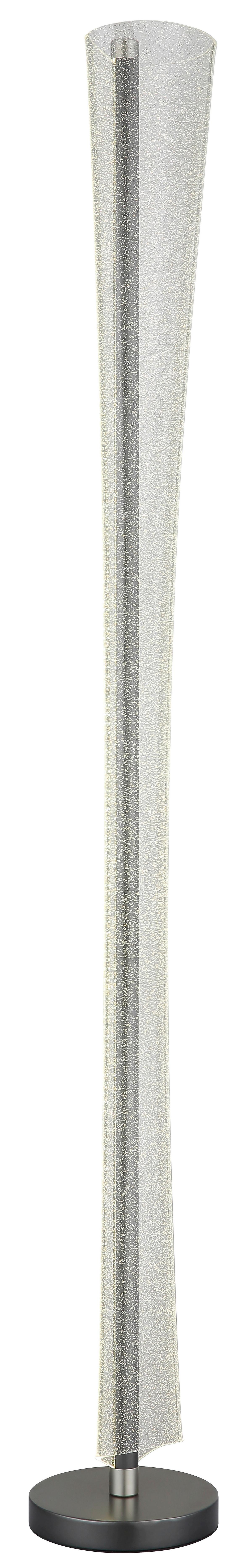 STOJACÍ LED LAMPA MALINDA - černá/čiré, Design, kov/plast (20/155cm) - Globo