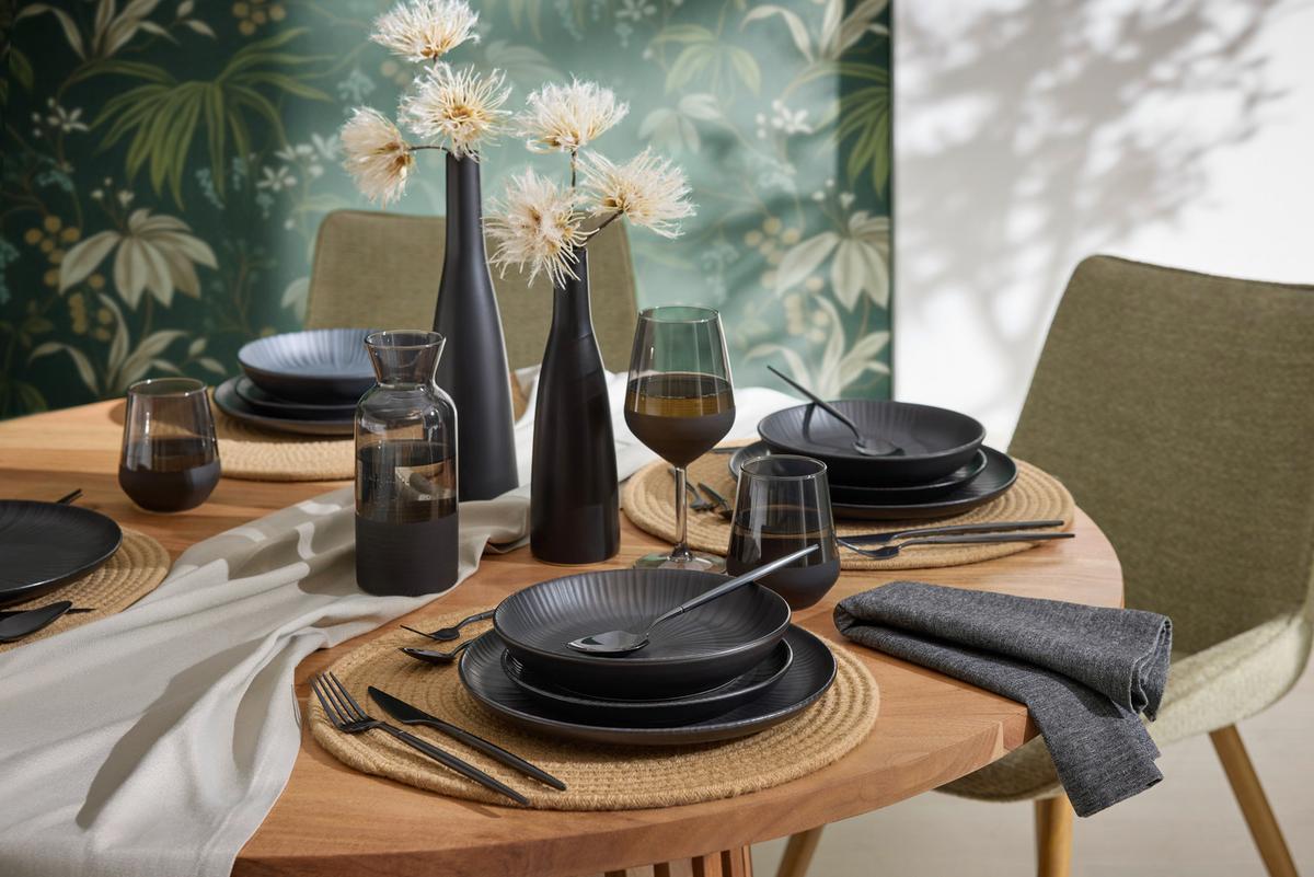 Príborová súprava Shine, 24-dielna - sivá, Lifestyle, kov - Mömax