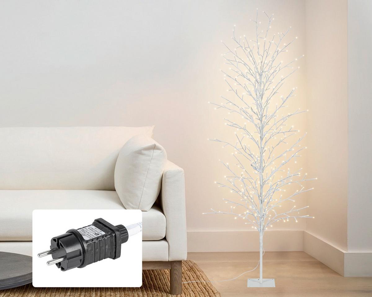 DEKORAČNÍ LED SVÍTIDLO BREE - bílá, Design, kov/plast (200cm) - Mömax