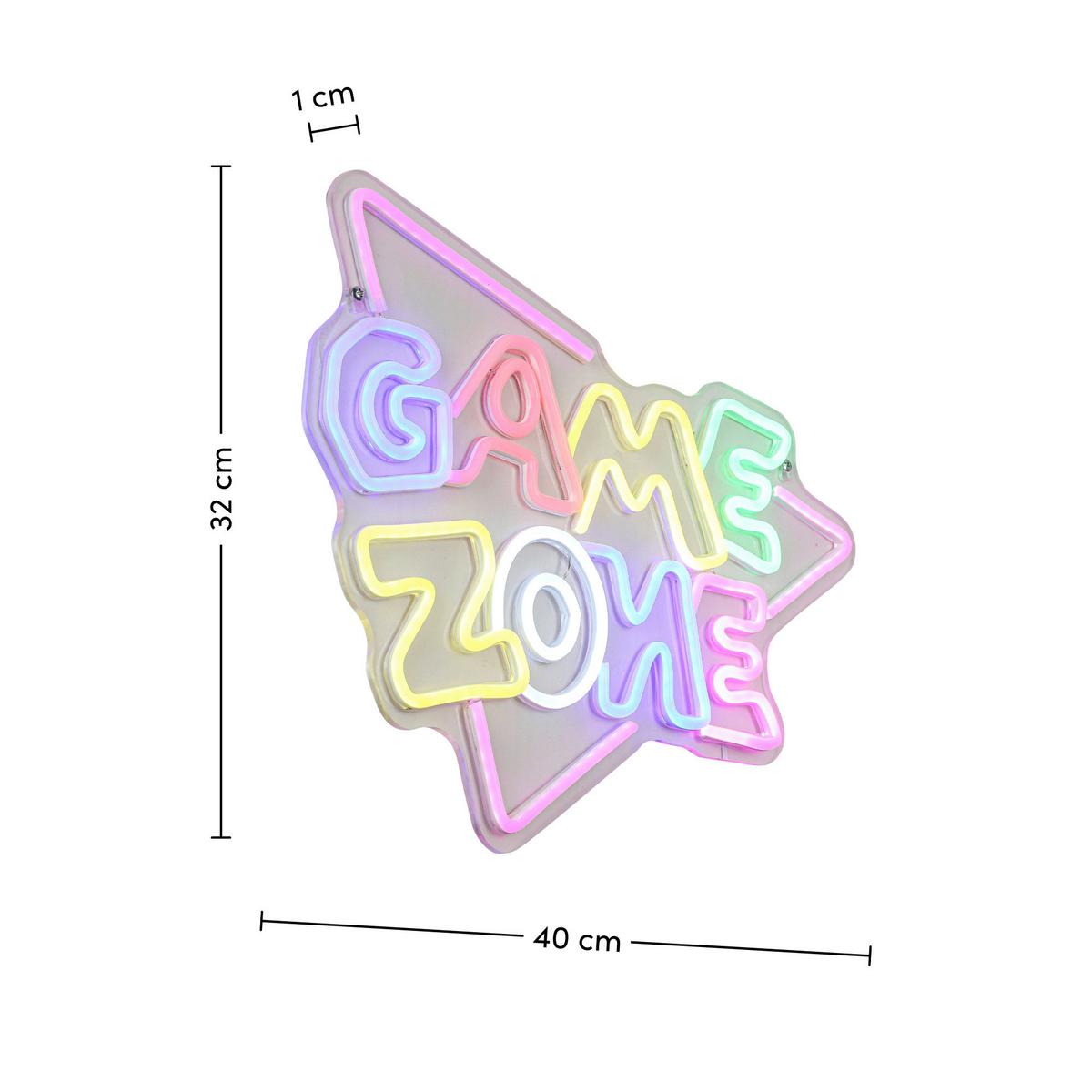 DEKORAČNÍ LED SVÍTIDLO ZONI - bílá/průhledné, Moderní, plast (40/32/1cm) - Mömax