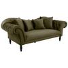 3-sitzer-sofa Cupido - Schwarz/Olivgrün, Design, Textil (242/91/104cm) - MID.YOU