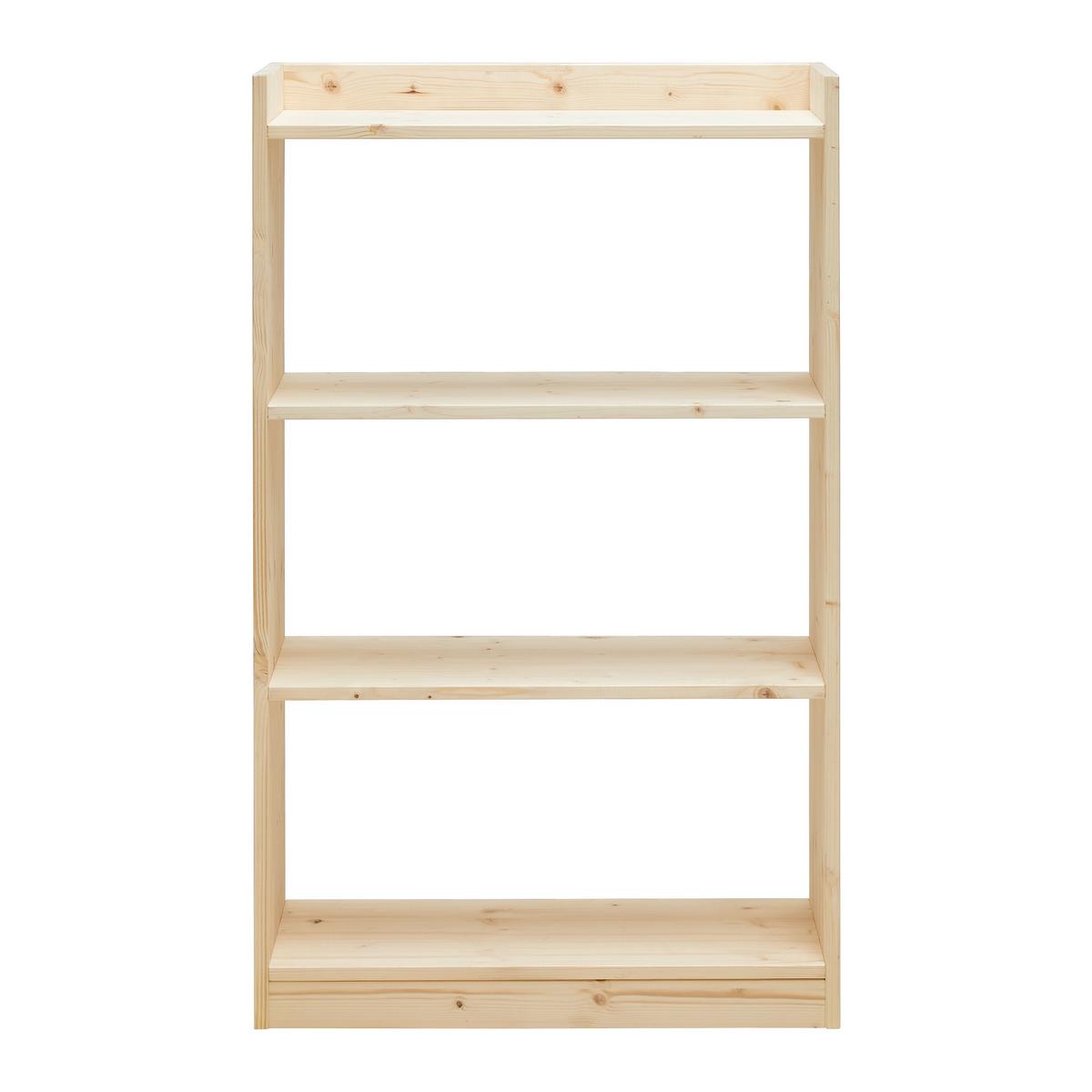REGÁL WOODY II -TOP- - přírodní barvy, Natur, dřevo (70/115/32cm) - Based