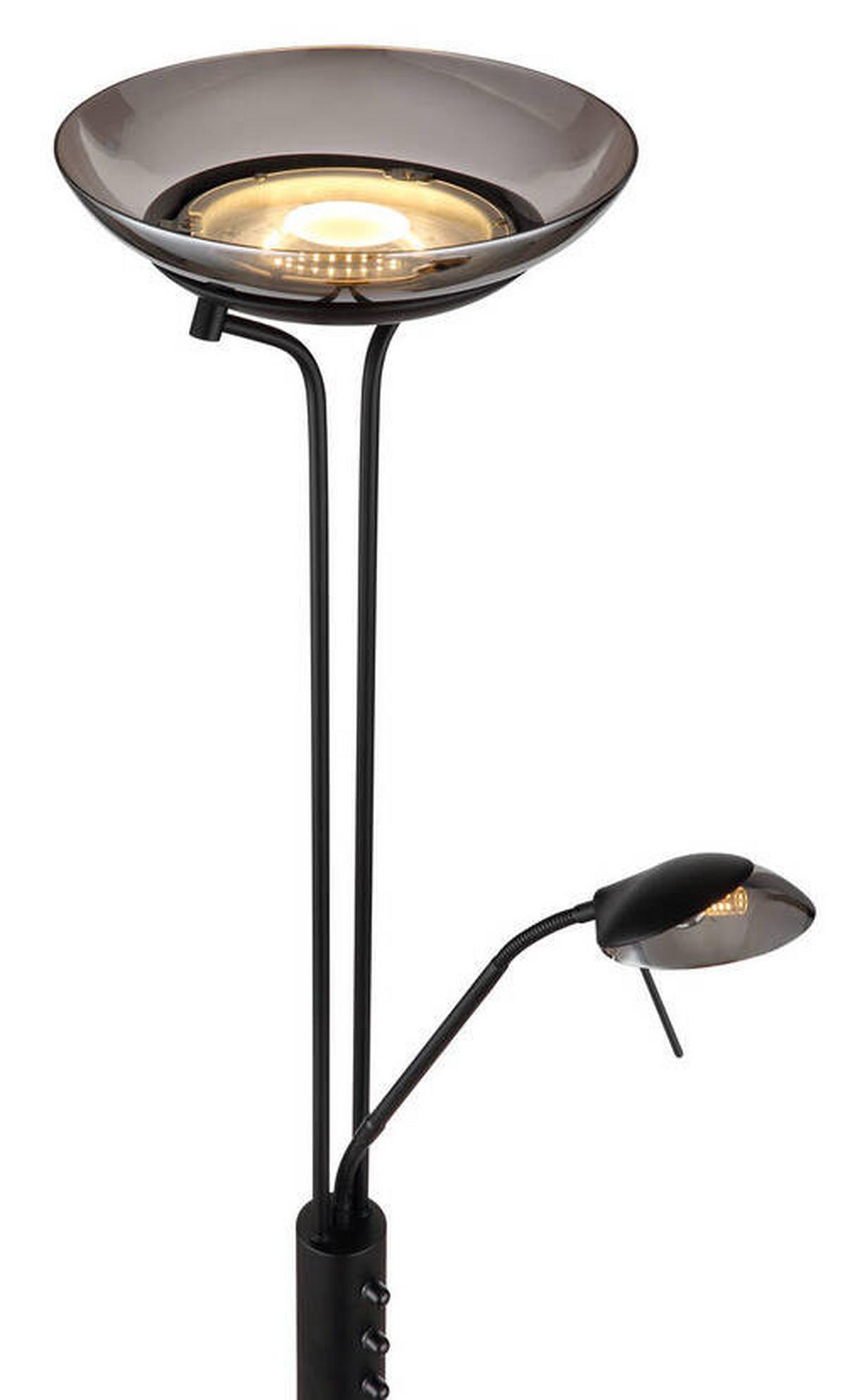 Led-deckenfluter 58908 - Schwarz, Design, Glas/Kunststoff (40/180cm) - Globo