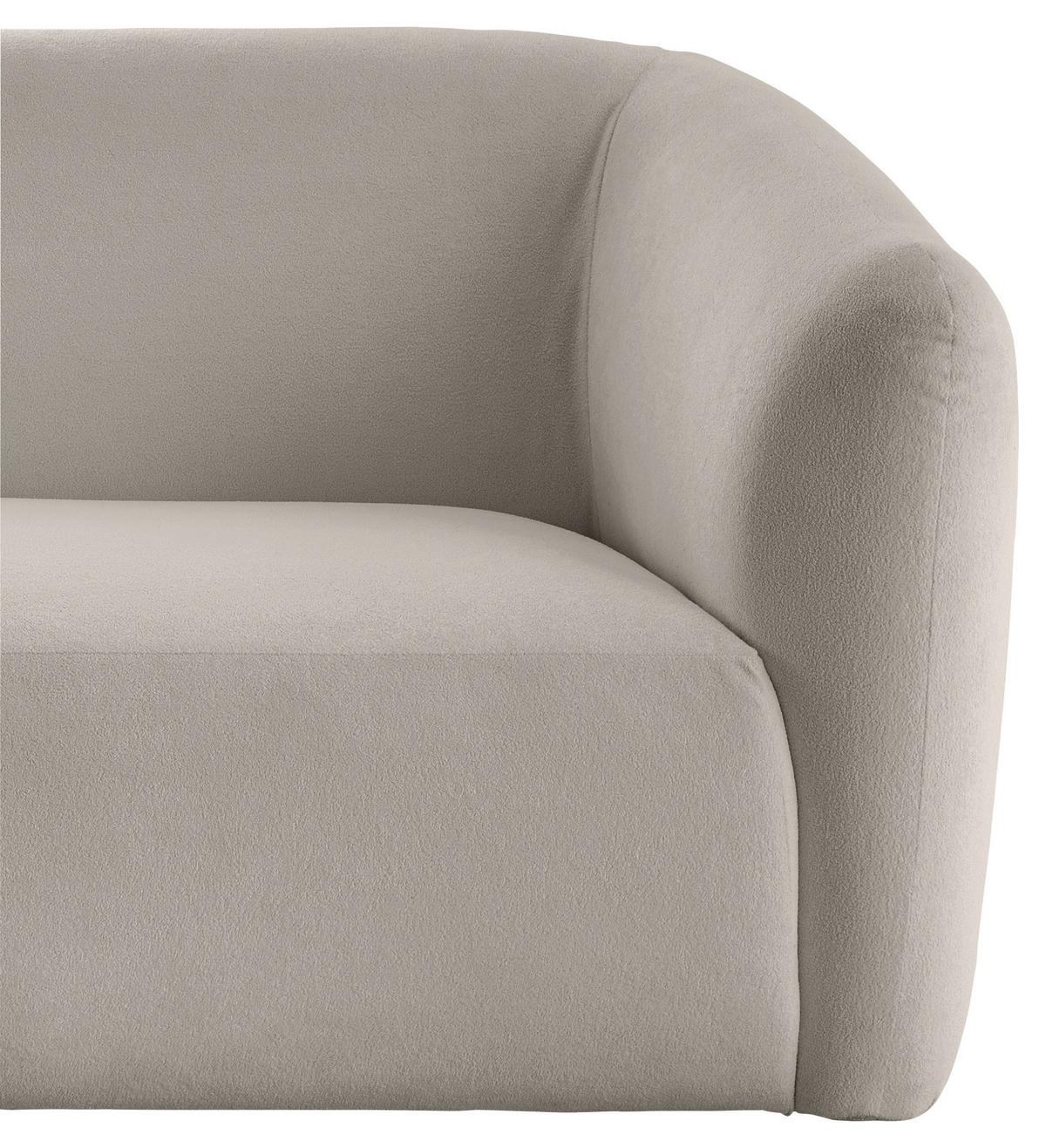 Ecksofa Jesi, Taupe S: 238x107 Cm - Taupe/Schwarz, MODERN, Textil (238/107cm) - Livetastic