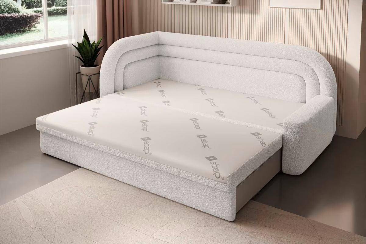 Récamiere Fabillo Links Weiß, B: 86 cm - Schwarz/Weiß, Design, Textil (86/80/223cm) - MID.YOU