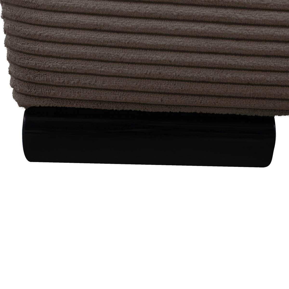 Schlafsofa mit Bettkasten Yellow B: 154 cm Cord Braun - Schwarz/Braun, Design, Textil (154/93/85cm) - MID.YOU