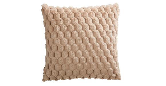 Fellkissen Levi - Taupe, MODERN, Textil (45/45cm) - Luca Bessoni