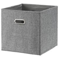 SKLADACÍ BOX BOBBY CA.34L -EXT- -AKT- -TOP- - sivá, Modern, kartón/textil (33/32/33cm) - Premium Living