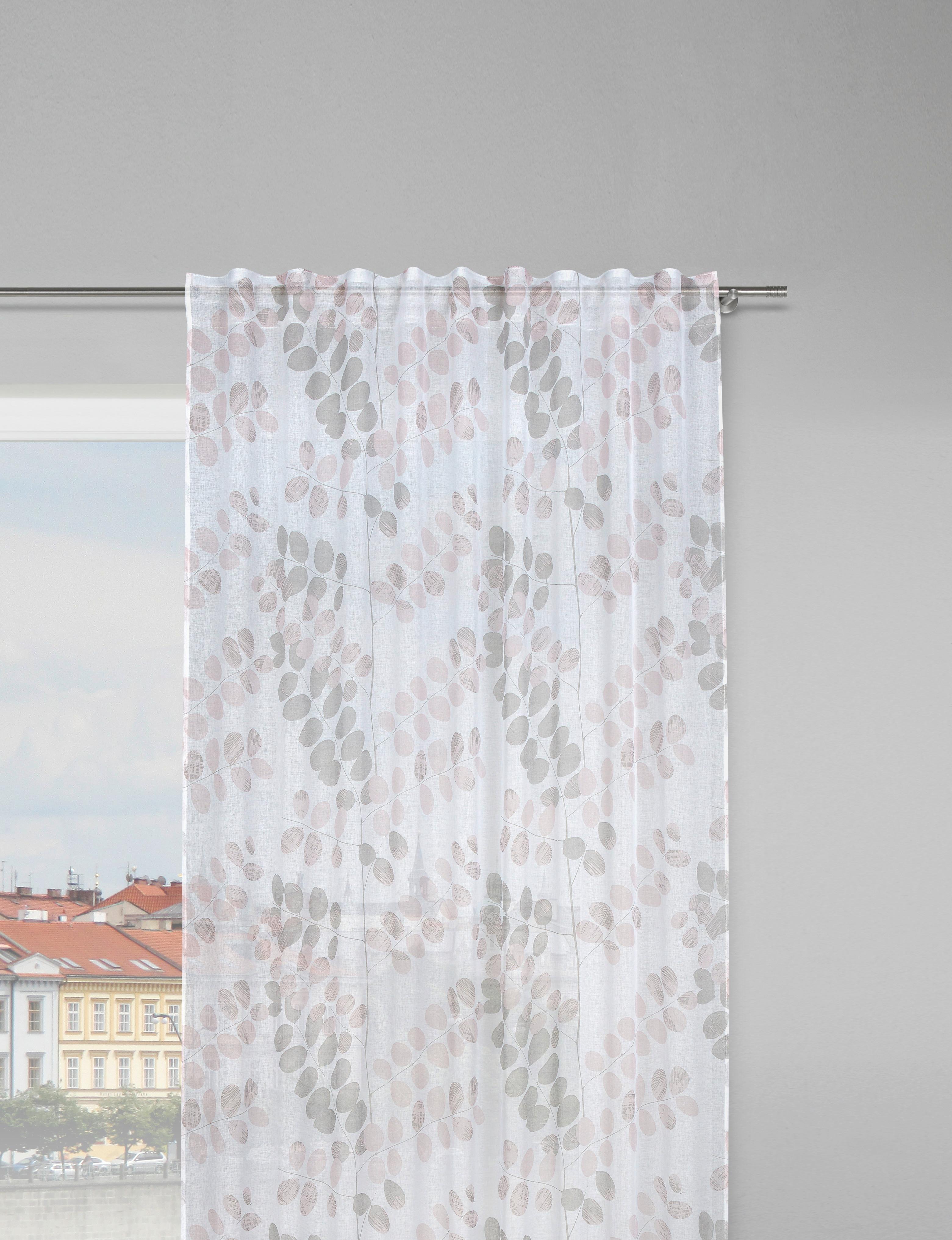 HOTOVÝ ZÁVES ENDLESS - ružová, Konventionell, textil (140/245cm) - Modern Living