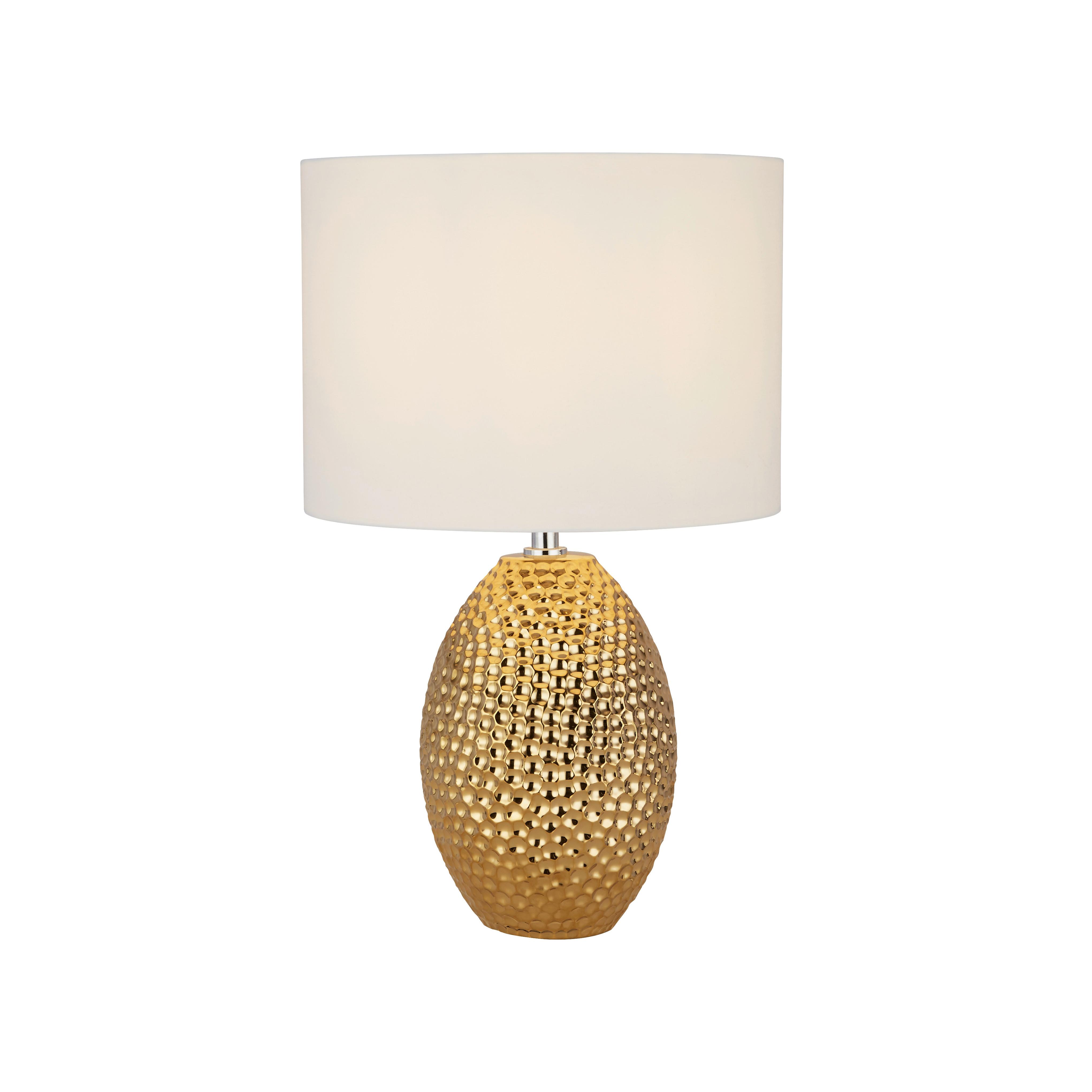 Tischleuchte Eu1034-1go - Goldfarben, Design, Keramik/Kunststoff (28/31cm)