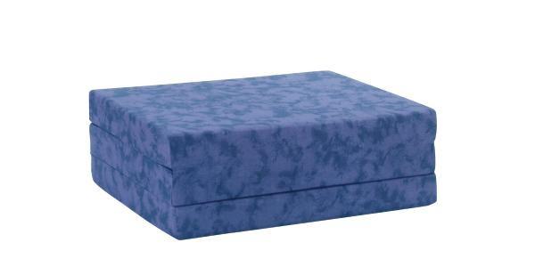 Faltmatratze Billy 80x190 cm H2 H: 9 cm - Blau, Textil (80/190cm) - Primatex