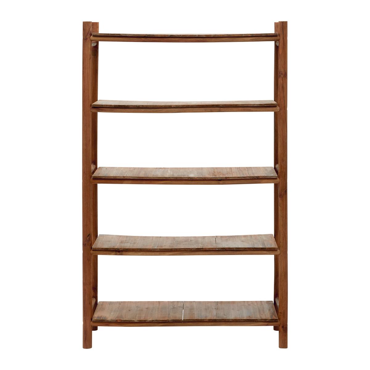 Regál masiv JASMIN - přírodní barvy, Moderní, dřevo (100/160/38cm) - Livetastic