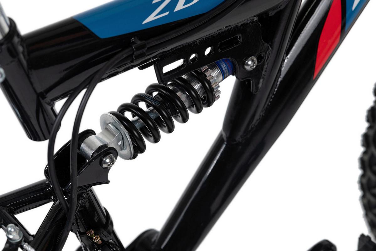 Kinderfahrrad 24 Zoll Mtb Fully Zodiac 665k 18 Gänge - Rot/Schwarz, Basics, Metall (124 /64/18 cm) - KS Cycling