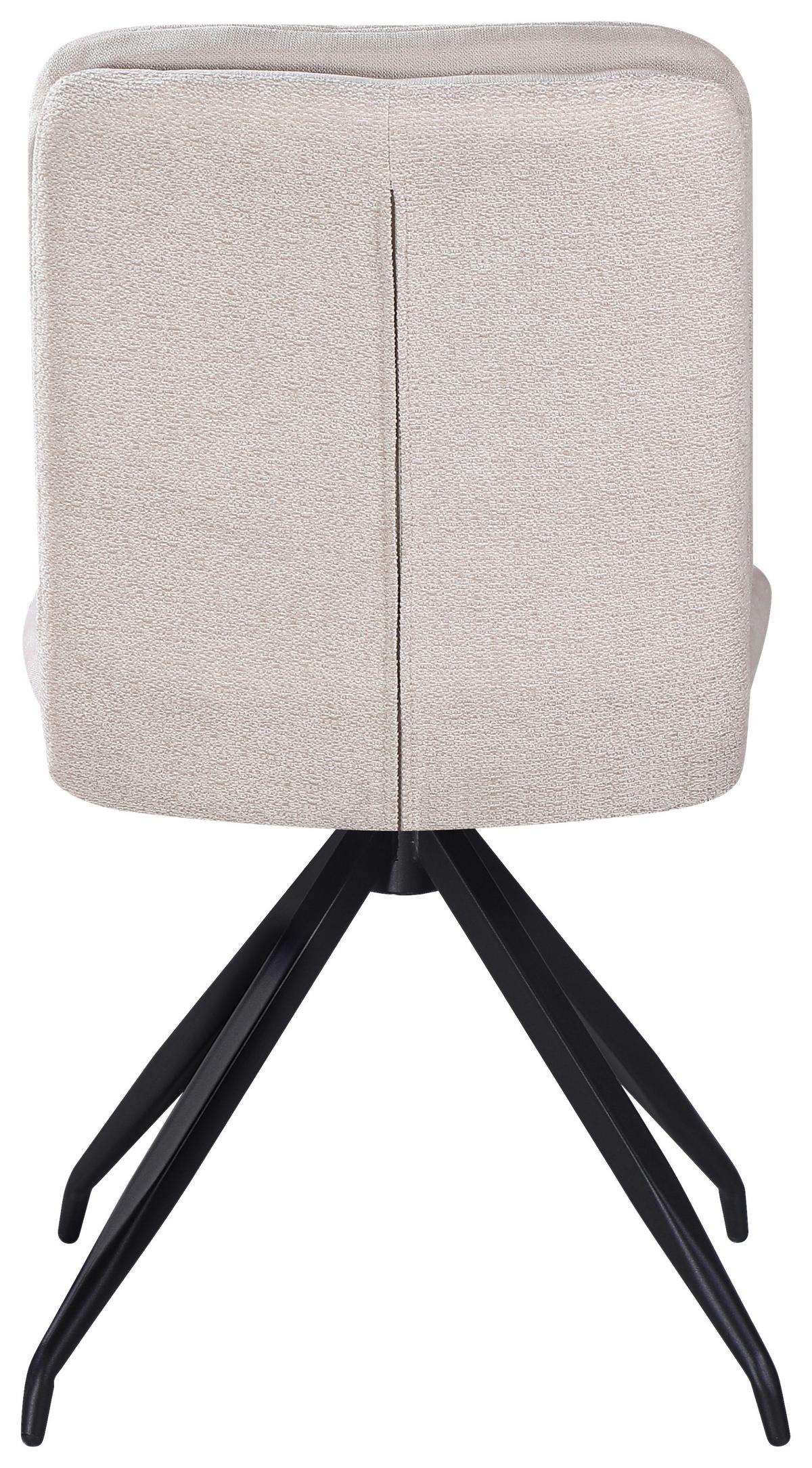 ŽIDLE NOVA - černá/béžová, Moderní, kov/textil (48/89/67cm) - Premium Living