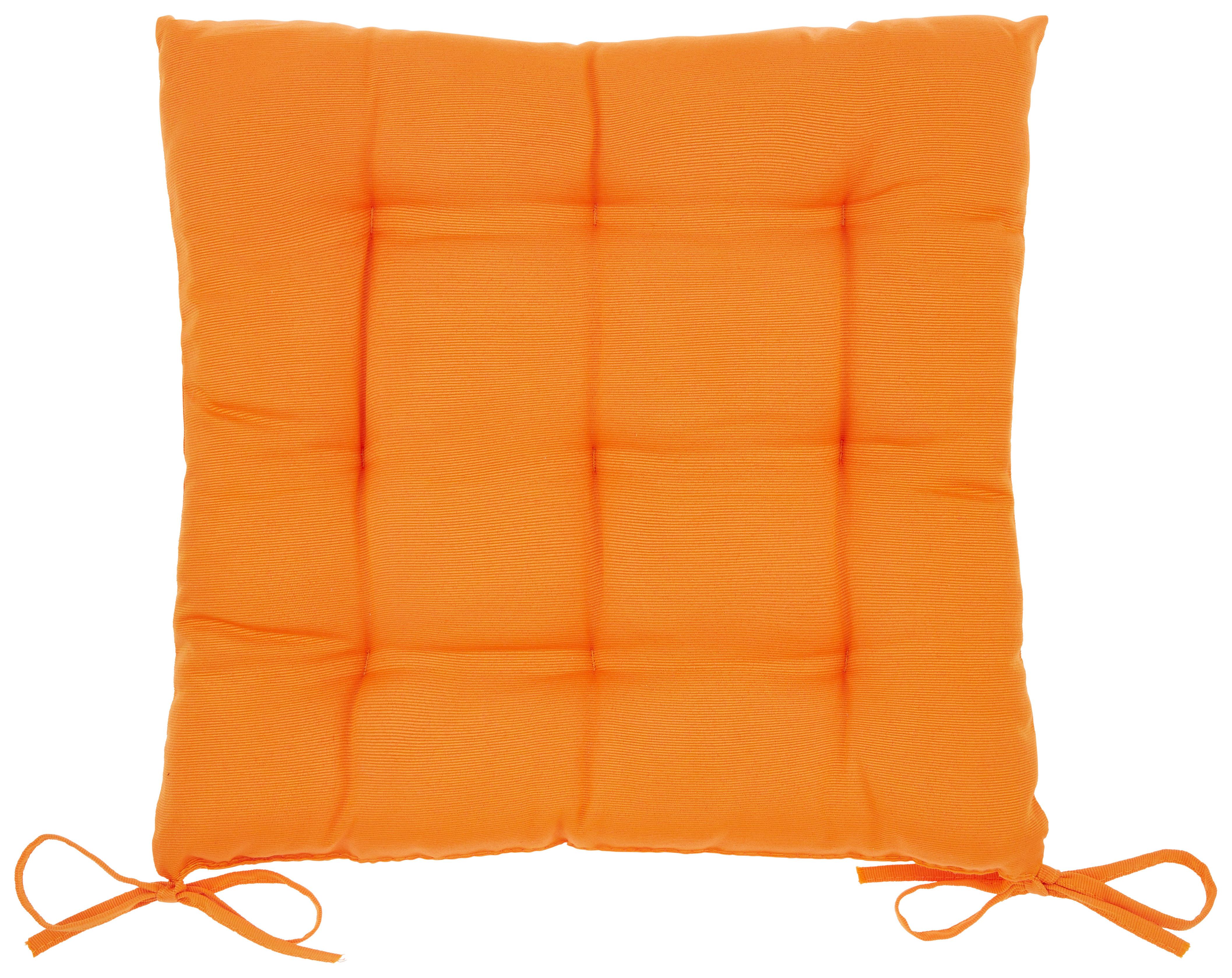 Sitzkissen Jolanda 40x40x5 Cm Orange - Orange, MODERN, Textil (40/40/5cm) - Luca Bessoni