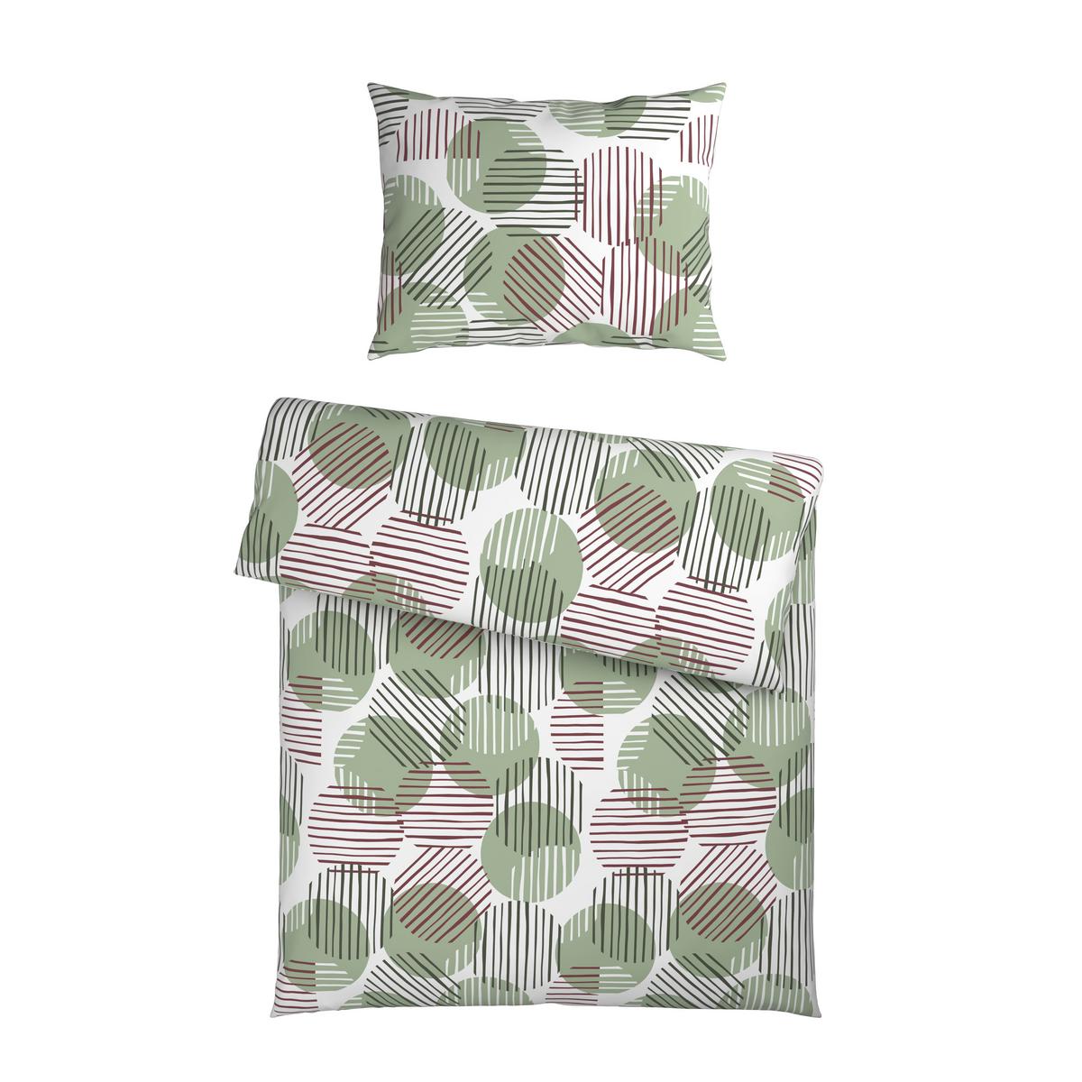 Bettwäsche Calgary - Grün, MODERN, Textil - Luca Bessoni