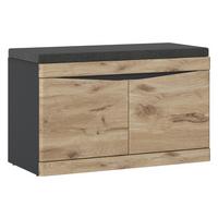 Garderobenschrank Spring Anthrazit/eiche Dekor B: 86 Cm - MODERN, Holzwerkstoff (86/49/39,9cm)