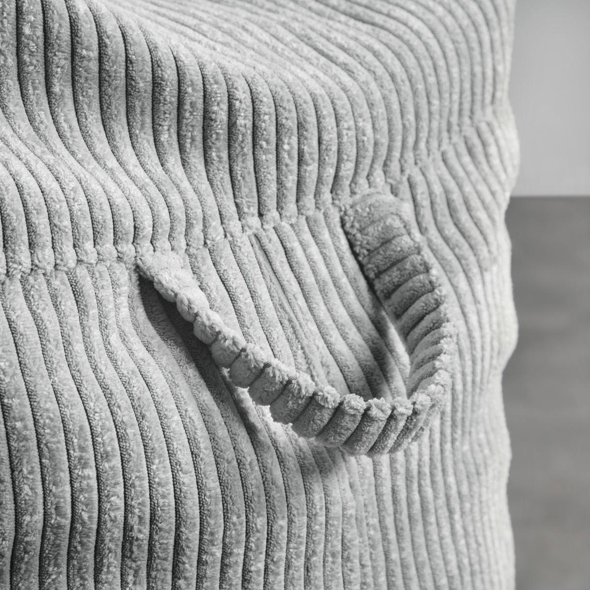 Sedací vak CORTONA CORD, sivý menčester - sivá, Modern, textil (85/100/85cm) - Mömax