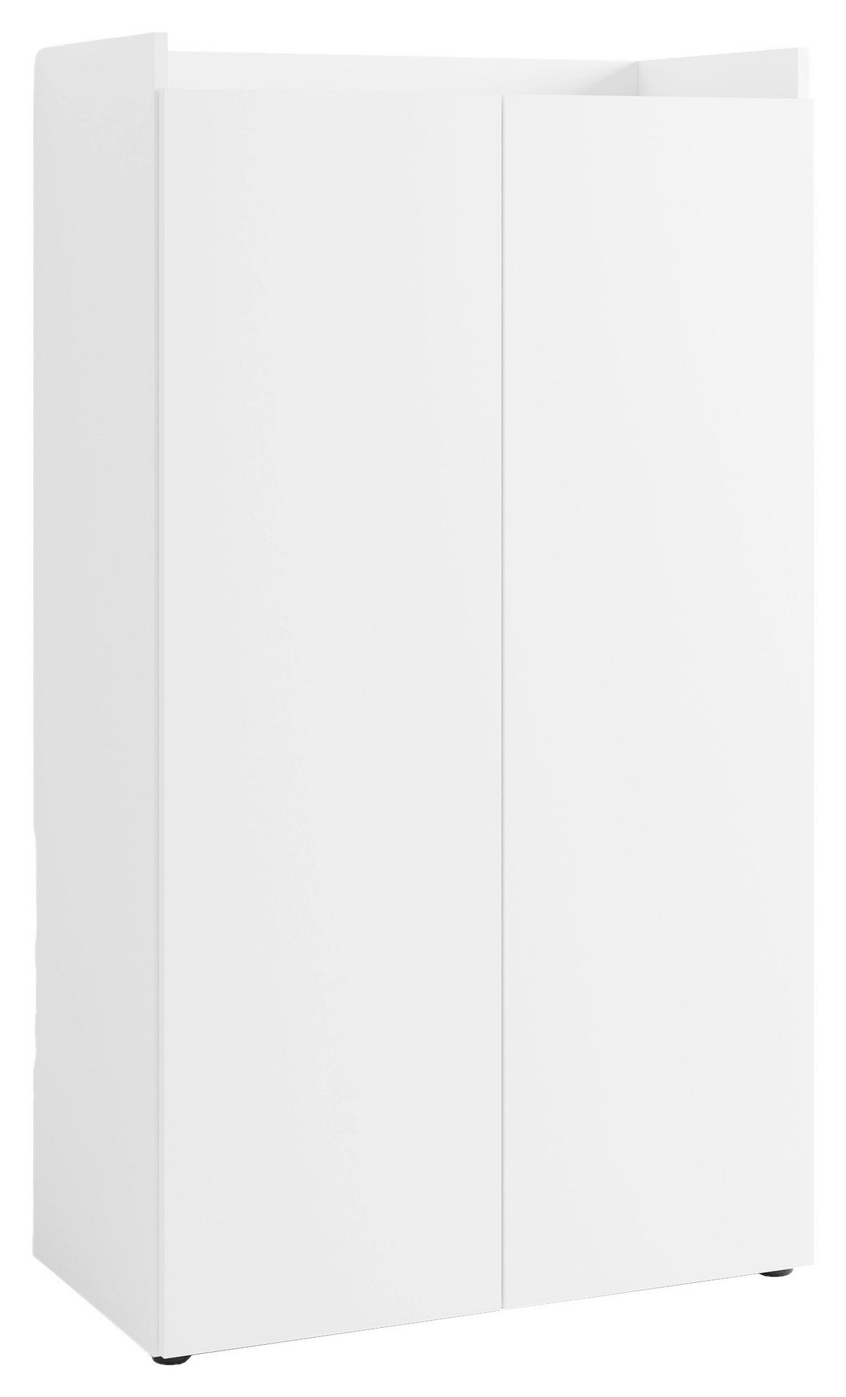 Sekretär Janne B: 80 cm Weiß inkl. Stauraum, Tastaturauszug - Schwarz/Weiß, Design, Holzwerkstoff (80/141/40cm) - MID.YOU