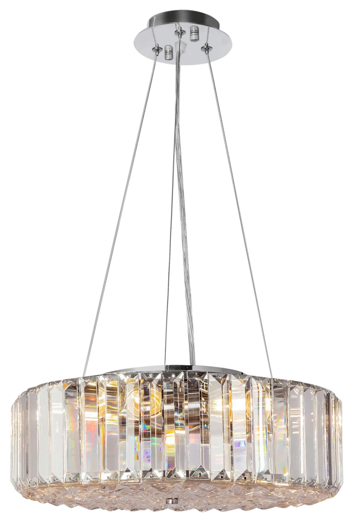 Hängeleuchte Recinto - Chromfarben, Basics, Glas/Metall (40/13,5cm) - MAYTONI