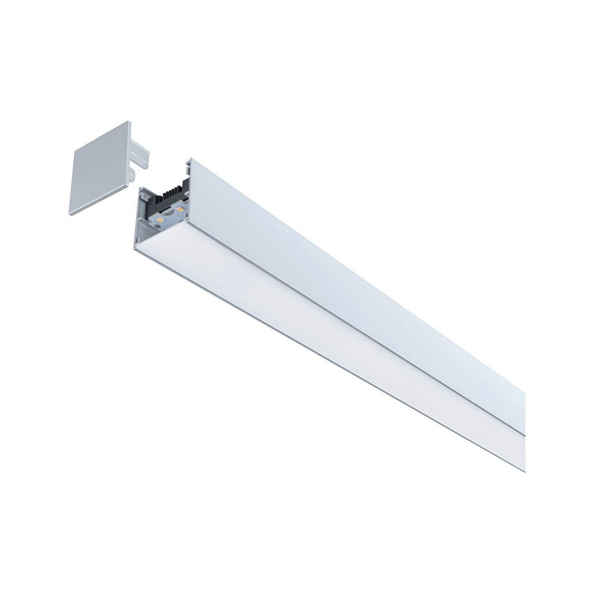 Schienensystem-einspeiser Linion Chromfarben B: 4 Cm - Chromfarben, Basics, Kunststoff/Metall (100/4/4cm) - Paulmann