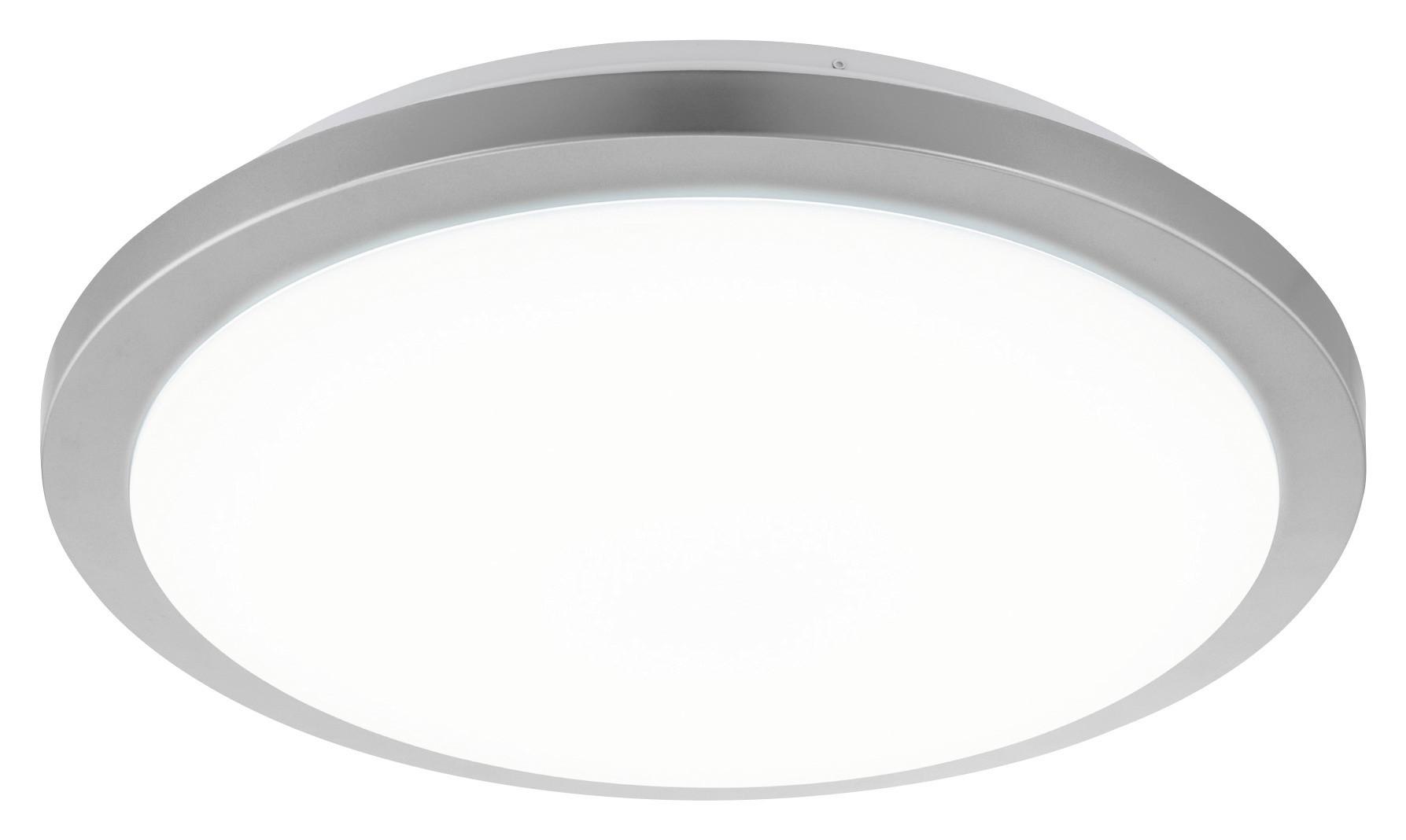 LED-Deckenleuchte Competa-St Ø 51 cm 4-Fach Schaltbar - Silberfarben/Weiß, Basics, Kunststoff/Metall (51/11cm)