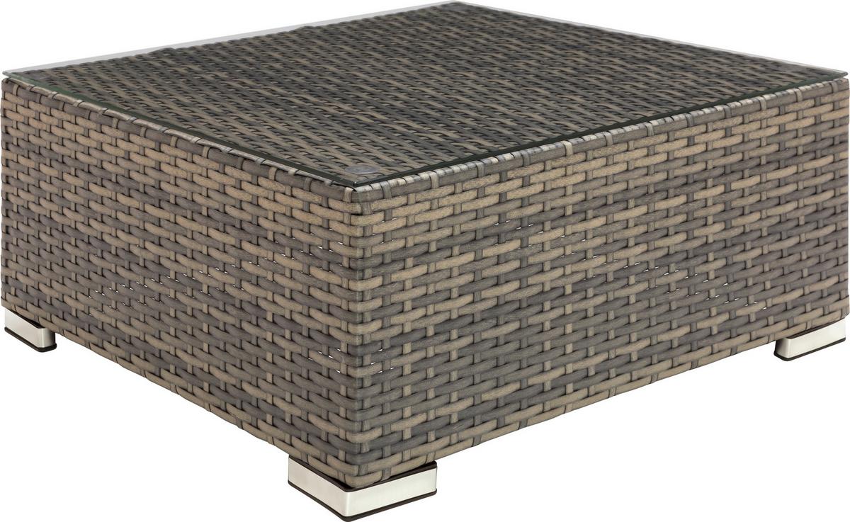 Lounge Garnitúra Leona - barna/piros, Modern, műanyag/üveg (146/199cm) - Luca Bessoni