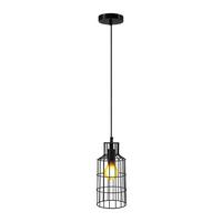 Hängeleuchte Adhara Schwarz - Schwarz, Trend, Metall (15/15/34cm) - Kayoom