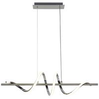 Led Függőlámpa Josi - krómszínű/nikkelszínű, műanyag/fém (20/80cm) - Luca Bessoni