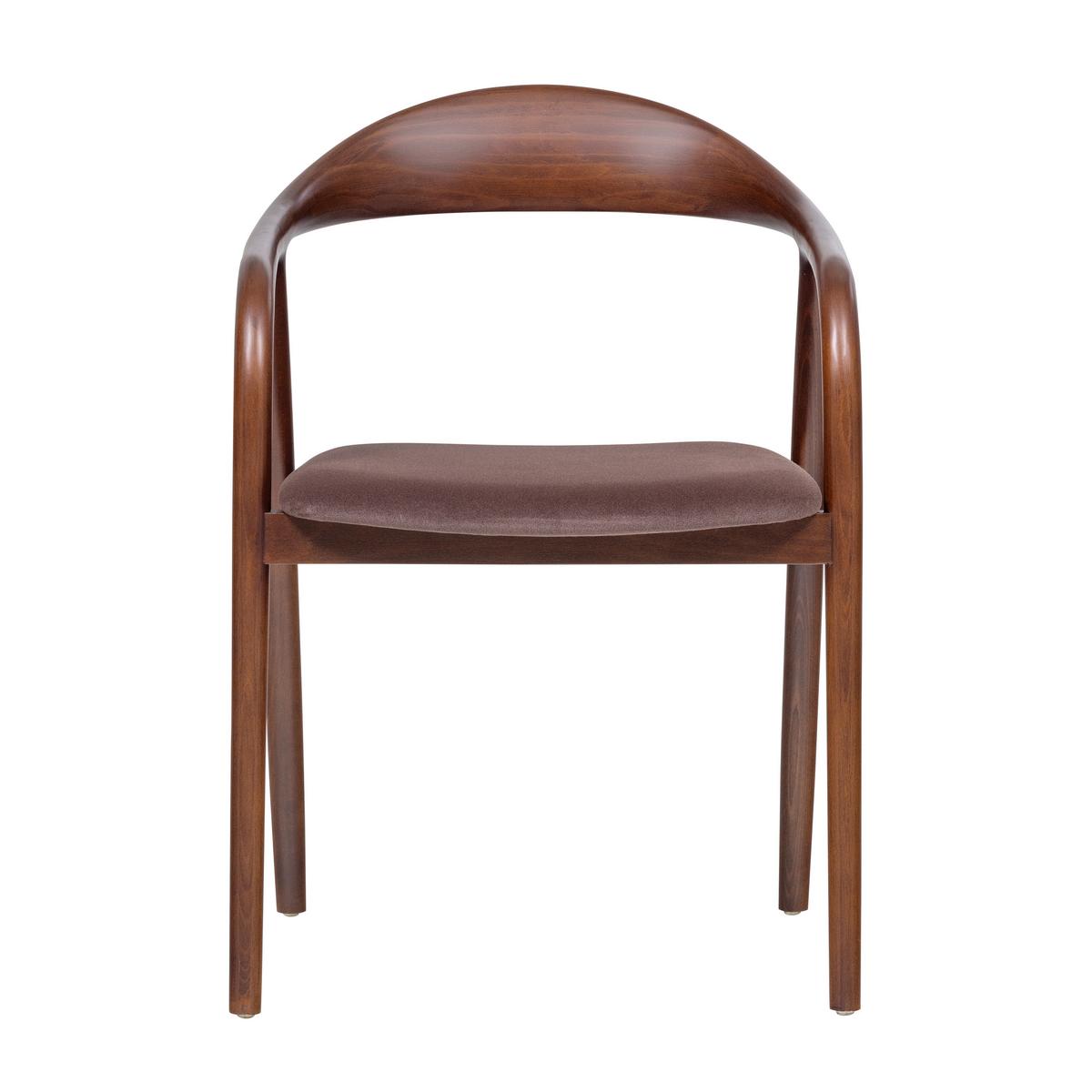 ARMLEHNSTUHL-SET Bran Braun 2-teilig - Braun, MODERN, Holz/Textil (57/79/53cm) - Livetastic