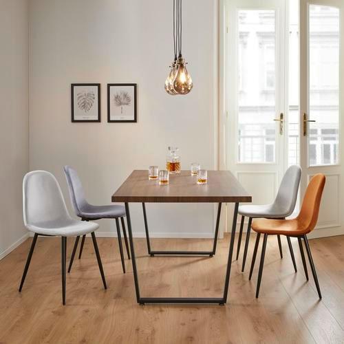 Stolička Lio - čierna/hrdzavá, Modern, kov/drevo (43/86/55cm) - Modern Living