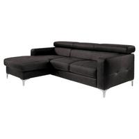 Ecksofa Mit Schlaffunktion Sammy Anthrazit - Chromfarben/Anthrazit, Design, Textil (169/226cm) - Livetastic