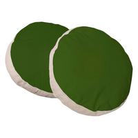 Zierkissen 40x40 cm Baumwolle Grün/Beige - Grün, KONVENTIONELL, Textil (40/40cm) - MID.YOU