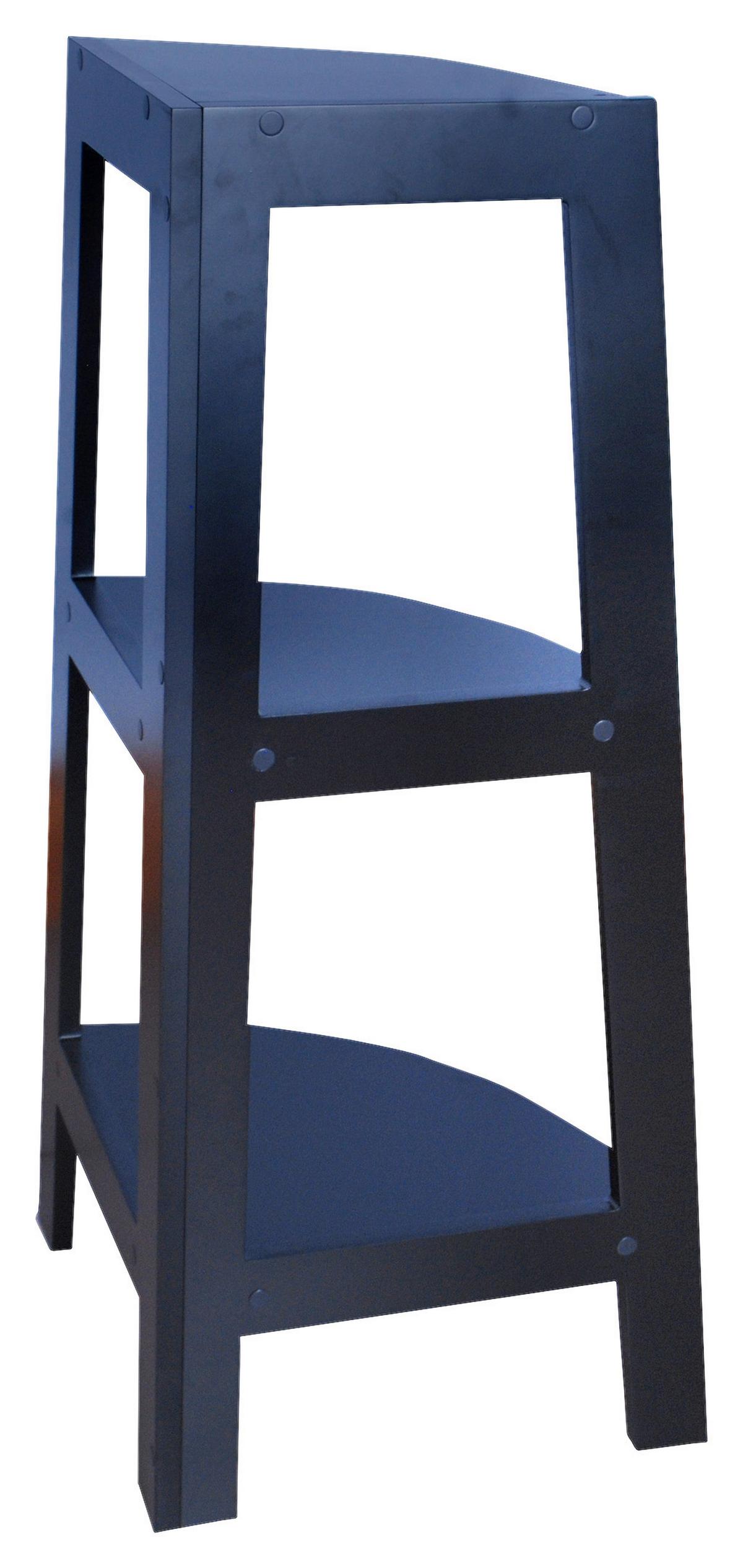 Eckregal Emil B422104-4 - Schwarz, MODERN, Holzwerkstoff (37/80/37cm)
