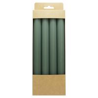 SADA DLOUHÝCH SVÍČEK LIONA - šalvějově zelená, parafín (2,2/24cm) - Mömax