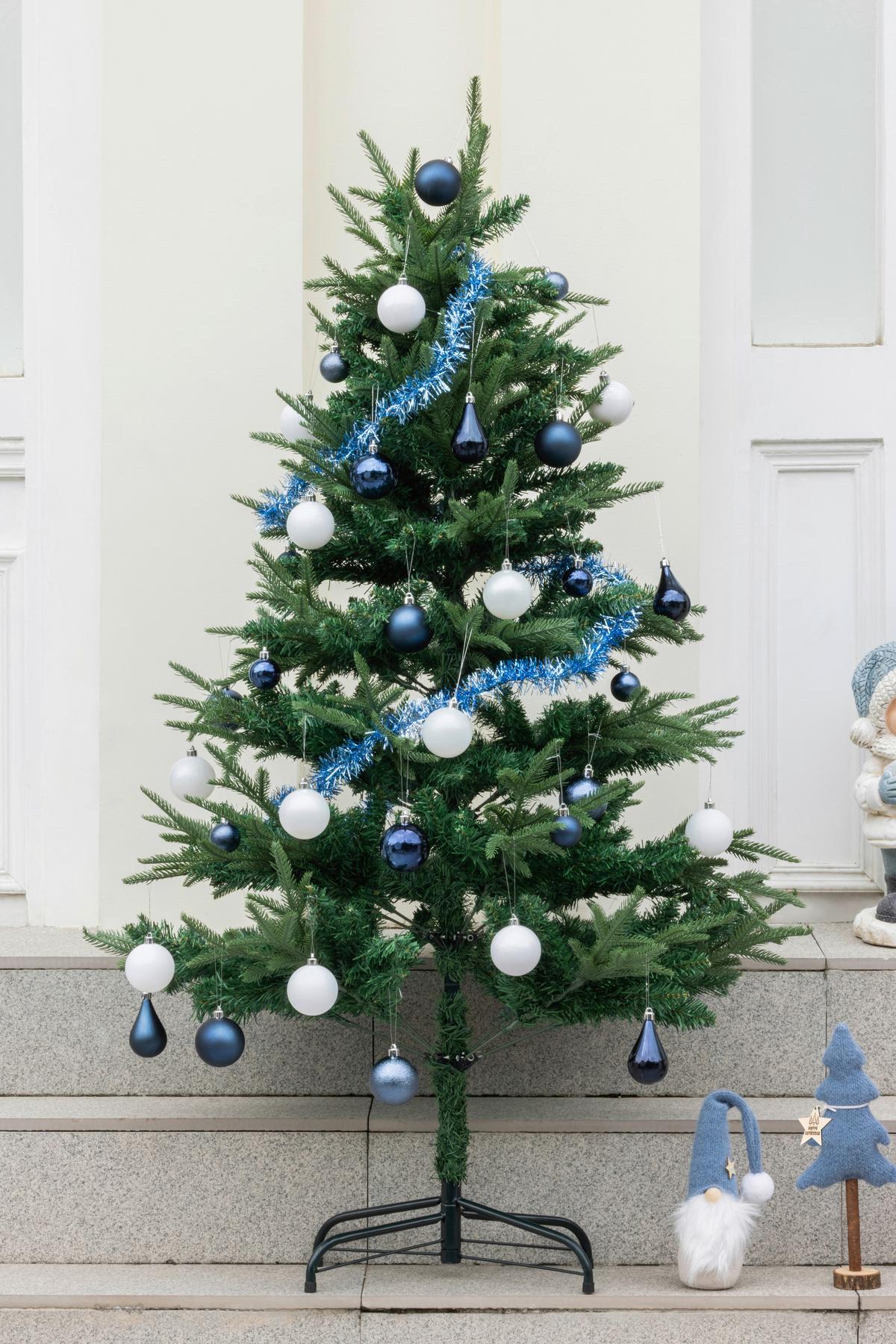 Karácsonyfa Kb. 150cm - zöld, Konventionell, műanyag/fém (150cm) - Luca Bessoni